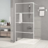 Sprchová zástěna walk-in bílá 100 x 195 cm čiré ESG sklo Bílá 152142