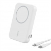 Belkin Boost Charge Pro Magnetic Power Bank with Qi2 8K + Stand - White BPD007btWH