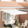 zahrada-XL Biela automatická vysúvacia markíza 350x250 cm, Náhradná látka markízy pre rám 3.5x2.5 m bielu 3330359
