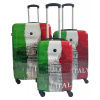 Cestovný kufor BERTOO Italy - zelená/biela/červená SET 3v1