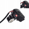 USB nabíjačka na motocykel 2x s voltmetrom – dvojité porty