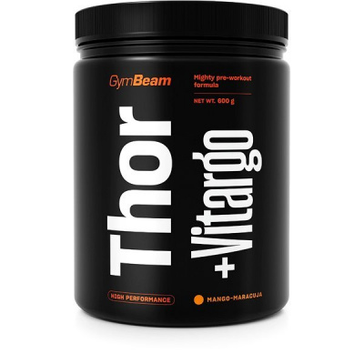GymBeam Predtréningový stimulant Thor Fuel + Vitargo 600 g, mango maracuja
