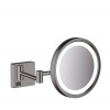 Hansgrohe AddStoris - Kozmetické zrkadlo s LED osvetlením, kartáčovaný čierny chróm 41790340
