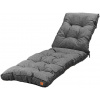 Blomster Prešívaný vankúš na záhradné plážové ležadlo – tmavo sivý