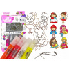 Lean Toys Prívesky na maľovanie z farebného skla Fusing Paint Princesses 6 ks