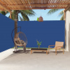 vidaXL Zaťahovacia bočná markíza modrá 220x600 cm 318016
