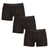 3PACK pánske boxerky Nedeto nadrozmer čierne (3NBX001) 7XL