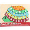 Želva - puzzle abeceda a čísla (Dřevěné abecední puzzle)