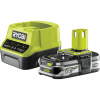 RYOBI 18V ONE+ 1.5 Ah Akumulátor a nabíjačka RC18120-115