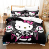 Posteľné obliečky - Wangjinpingova posteľná súprava 140 cm x 200 70x80cm (140x200cm Hello Kitty Bedding Set vankúš)