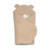 Baránková zavinovačka s kapucňou bavlna/baránok, Teddy - Srnka béžová, hnědá