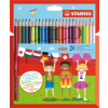 Pastelky STABILO color, sada 24 ks v kartonovém pouzdru