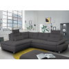 Rohová sedacia súprava Madeira 2B, tmavo šedá látka, ľavý roh