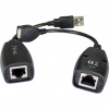 Techly IUSB-EXTENDTY5 káblová redukcia USB RJ-45 Čierna (IUSB-EXTENDTY5)