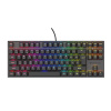 Genesis herná mechanická klávesnica THOR 303/TKL/RGB/Outemu Peach Silent/Drôtová USB/US layout/Čierna NKG-1881