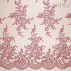Luxusná staroružová čipka s vyšívanými kvetmi 1 m