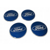 Ford Sticker Emblem Stamp 4 PCS 64 mm pre hubcap (NÁLEPKA ZNAK FORD ODZNAK 4ks 64mm NA ČAP)