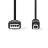Nedis CCGB60100BK30 - USB 2.0 kabel | A Zástrčka - B Zástrčka | 3 m | Černá barva