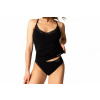 VoXX BABOOSEAMLESS 012 / Dámska bezšvová košieľka, tenké ramienka, s čipkou - black S/M
