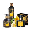 Sada 1+2 ZADARMO, EDP + telové mlieko + sprchový gél SAMETOVÁ HRUŠKA, 100 ml + 320 ml + 320 ml