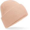 Beechfield Čepice Recycled B385R s manžetou, pletená COT53385R40599-peach UNI Broskvová