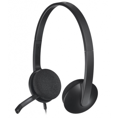 LOGITECH Logitech Headset Stereo H340/ drátová sluchátka + mikrofon/ USB/ černá