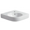 Geberit Selnova Compact rohové umývadlo 69,5x61,5 cm,otvor v strede,prepad,Biele GEB 501.508.00.7