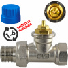 TERMOSTATICKÝ VENTIL s prednastavením PRIAMY 1/2