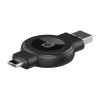 Wireless charger In-line Choetech T606-F for smartwatch (black)