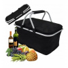 Piknikový kôš SATIS Skladací piknikový kôš s termoizolačnou funkciou, nákupný košík z textílie