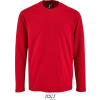 SOL'S | Imperial LSL Men, Pánske tričko s dl. rukávom, červená, XXL