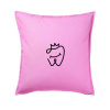 Zubárka princezná - Vankúš 50x50 - 50x50 - Vrátane výplne ( Ružová )