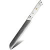 IZMAEL Damaškový kuchynský nôž Yuzuki Bread/Biela 21 cm