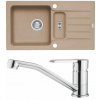 Set Alveus (dřez Niagara 70 Beige 55 + baterie Ruta Chrom) SETA549