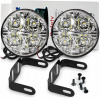Lampy na dennú jazdu so svetlom 4 SMD LED 12V Denná homologácia Okrúhle