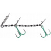 Náväzec Mikado JAWS DOUBLE EVO STINGER FLUO oceľ 25 kg 12 cm