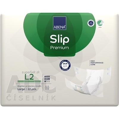 ABENA Slip Premium L2 plienkové nohavičky, boky 100-150 cm, savosť 3100 ml, 1x22 ks, 5713571000229
