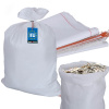 Polypropylénové vrece biele na štrk piesok uhlie tráva múka 30 kg 50x80 cm