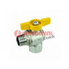 Giacomini Kohout 1/2 FM žlutý kulový rohový, PN42, T 185°C, vnit./vněj. vrtulka, plnoprůtokový R781X003 !! VÝPRODEJ !!