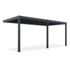 Gutroof ELEGANCE WALL AUTOMATIC hliníková pergola s led osvetlením 3 x 6 m, anthracit