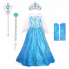 Šaty Elsa Frozen Outfit Land of Ice Braid Set 104 110 3-4 roky