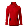 MALFINI Mikina Direct 418, stretch, fleece, na zip, dámská MAL-4180714 M Červená