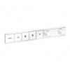 Hansgrohe RainSelect - Podomietkový termostatický modul pre 4 spotrebiče, matná biela 15382700