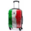 Cestovný kufor BERTOO Italy - zelená/biela/červená M