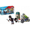 Stavebnicové kocky Playmobil Policajná motorka 32 dielikov 4 roky +