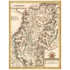 Historická mapa Turčianskej stolice - 1811 Druh potlače: Plagát rozmer 100x136 (papier posterový, 200g, satinovaný) - Reprodukcia dekoračnej historickej mapy na stenu