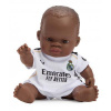 Miniland - Barcelona & Real Miniland Realistická bábika Real Madrid – Chlapček (Afričan), 21 cm