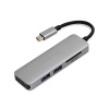 USB-C adaptér 5v1 - Strieborná