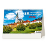 Helma Stolový kalendár riadkový 22,6x13,9 cm - 55 turistických NAJ Slovenska 2026