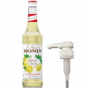 Barmanský sirup na nápoje MONIN Lemon CITRÓN 700 ml + Pumpička